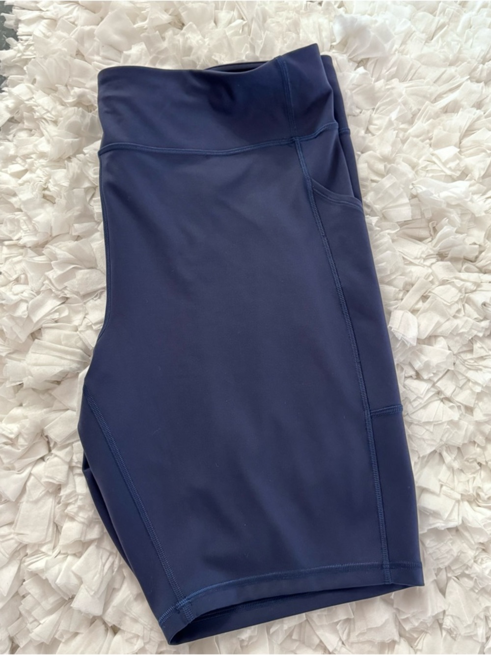 lululemon athletica Navy High-Rise Bike Shorts with Side Pocket